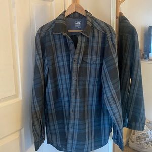 Mens north face flannel